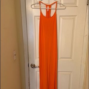 Fabletics Orange Maxi Dress Size M